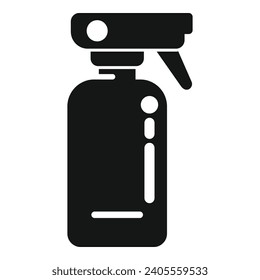 Icono del dispensador de pulverizador vector simple. Flujo de aire de los engranajes. Rompecabezas del aire