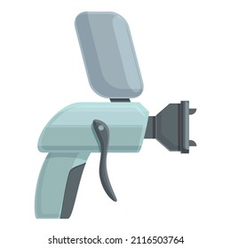 Symbol-Zeichenkartoon-Vektorgrafik der Spraygeräte Paint gun. Luftmaler