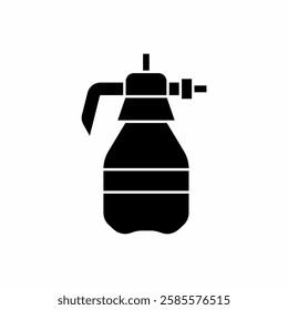 Sprayer Gardening Tool Silhouette Icon Design Illustration
