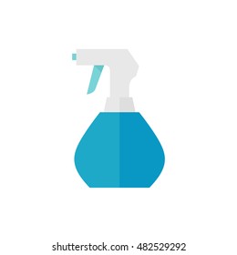 Sprayer icon in flat color style. Laundry cleaning fragrance perfume scent aromatherapy