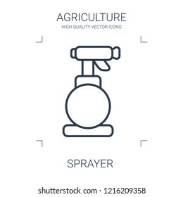 sprayer icon. high quality line sprayer icon on white background. from agriculture collection flat trendy vector sprayer symbol. use for web and mobile