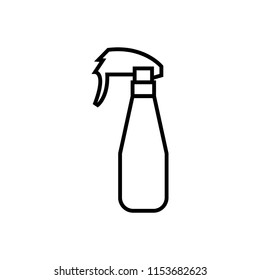 Sprayer icon in thin outline style - perfume Sprayer icon vector