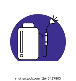 Sprayer icon with white background vector stock illustration