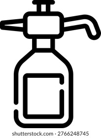 sprayer line icon illustration vector