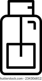 Sprayer Line Icon - Single Icon, Vector