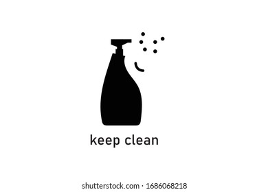 Sprayer line icon. vector illustration isolated on white. outline style design, designed for web and app. Eps 10