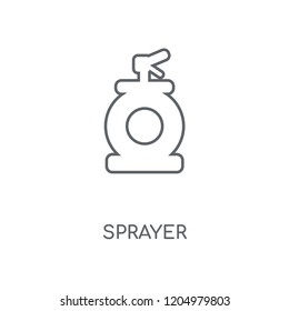 Sprayer linear icon. Sprayer concept stroke symbol design. Thin graphic elements vector illustration, outline pattern on a white background, eps 10.