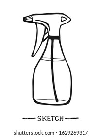 Sprayer on a white background in a vector