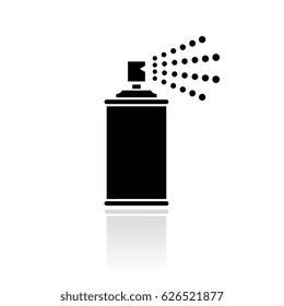 Sprayer vector icon isolated on white background