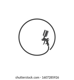 spraygun vector icon illustration design template