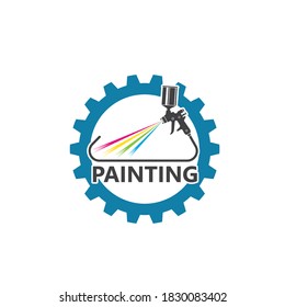 plantilla de diseño de ilustración de icono de vector spraygun