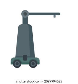 Spraying farm machine icon. Flat illustration of spraying farm machine vector icon isolated on white background