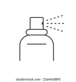 Spraying process line outline icon