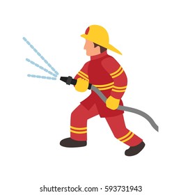 Spraying Water