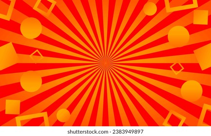 Escena gráfica de haz extendido para mostrar productos publicitarios o promociones.