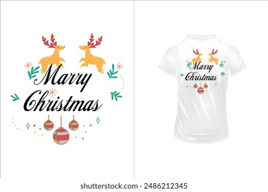 Spread festive cheer with our Merry Christmas T-shirt! Featuring joyful holiday graphics, it's perfect for celebrating the season in style.