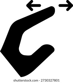 Spread glyph icon illustration vector