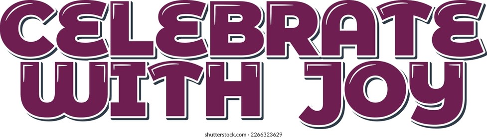 Spread happiness and joy with this beautifully crafted lettering vector design. Featuring a festive color palette and a mix of playful and elegant typography.