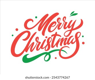 Spread holiday cheer with this Merry Christmas typography t-shirt design, perfect for festive apparel, holiday gifts, and seasonal projects that capture the spirit of Christmas.