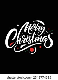 Spread holiday cheer with this Merry Christmas typography t-shirt design, perfect for festive apparel, holiday gifts, and seasonal projects that capture the spirit of Christmas.