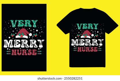 Spread holiday cheer with this Merry Christmas typography t-shirt design, perfect for festive apparel, holiday gifts, and seasonal projects that capture the spirit of Christmas.