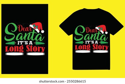 Spread holiday cheer with this Merry Christmas typography t-shirt design, perfect for festive apparel, holiday gifts, and seasonal projects that capture the spirit of Christmas.