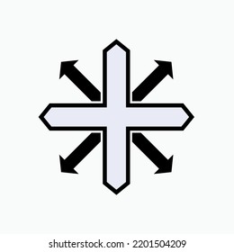 Spread Icon. Expansion, Distribute Symbol - Vector.