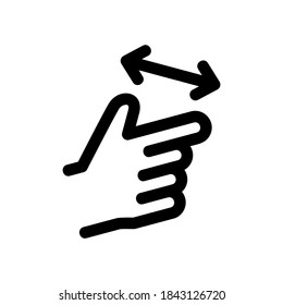 Spread-Symbol oder Logo einzeln auf Zeichensymbolen, Vektorgrafik - qualitativ hochwertige Vektorsymbole mit schwarzem Hintergrund

