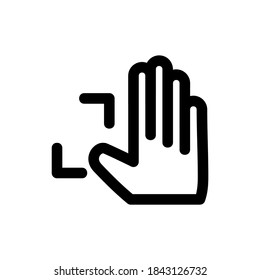 Spread-Symbol oder Logo einzeln auf Zeichensymbolen, Vektorgrafik - qualitativ hochwertige Vektorsymbole mit schwarzem Hintergrund
