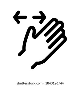 Spread-Symbol oder Logo einzeln auf Zeichensymbolen, Vektorgrafik - qualitativ hochwertige Vektorsymbole mit schwarzem Hintergrund
