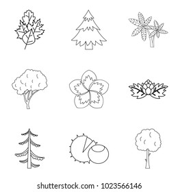 Spread icons set. Outline set of 9 spread vector icons for web isolated on white background