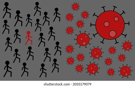 spread of infection coronavirus COVID-19 