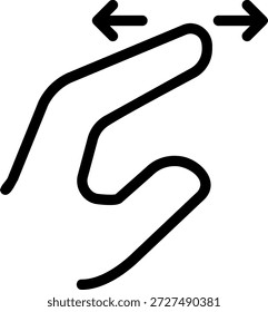 Spread line icon illustration vector