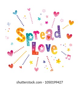 Spread Love - Hand Lettering Love Quote 