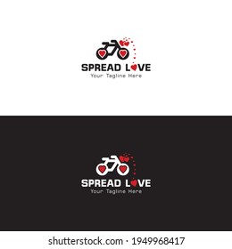 Spread Love Logo Vector Illustration