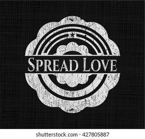 Spread Love on blackboard