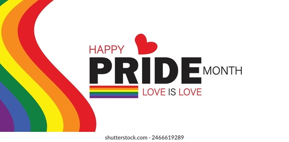 Spread Love and Unity with Pride Month Vector Design