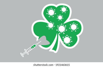 Spread Luck Not Covid, Coronavirus - Coronavirus Vaccine Vector And Clip Art