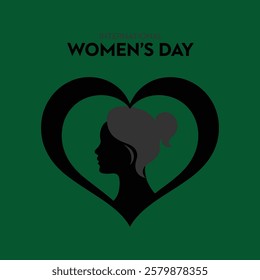 Spread the message of equality and empowerment this International Women's Day with this impactful vector graphic. 