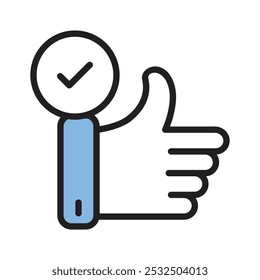 Spread positive vibes and show you like something with a thumbs-up icon.