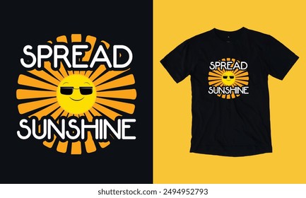 spread sunshine emoji t shirt design sv g free files png jpg