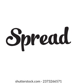 spread text on white background.