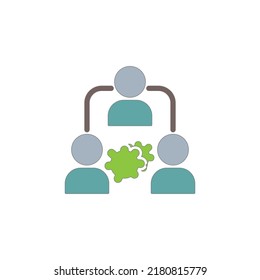 Spread of Virus icon suitable for application, web, or other