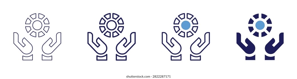 Spread wager icon in 4 different styles. Thin Line, Line, Bold Line, Duotone. Duotone style. Editable stroke.