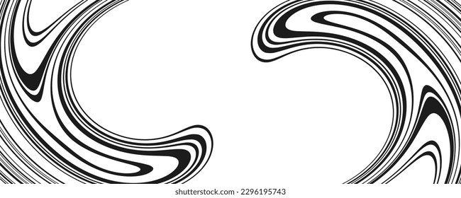 Difundiendo pintura negra sobre fondo blanco. Patrón abstracto para el diseño de la cubierta. Ilustración vectorial. EPS 10