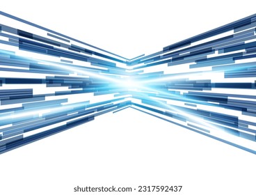 Difundiendo imagen de red cibernética azul