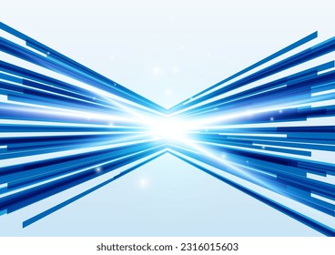 spreading blue digital technology background