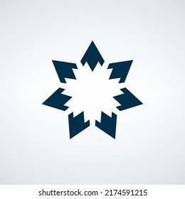 Plantilla de logotipo de círculo corporativo abstracto de distribución de difusión. Ilustración vectorial de material aislada en fondo blanco.
