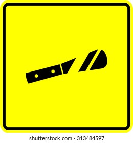 spreading knife sign