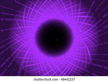 Spreading purple lights